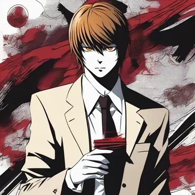 The protagonist of the anime series 'Death Note', Light Yagami, cynically uses the power of the Death Note to become the world's judge and executioner.