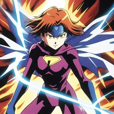 The psychic character in the anime series had the power to foresee disastrous events, which made them an essential part of the superhero team.