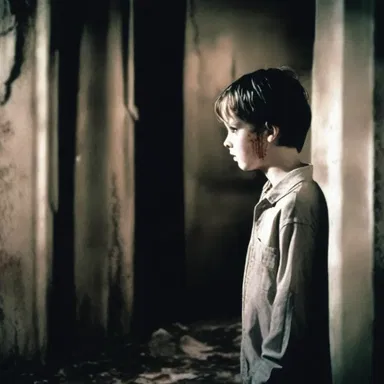 The protagonist in the horror movie had a sixth sense and could foresee the acts of the serial killer.