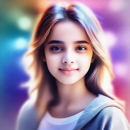 The image now portrays a teenage girl, captured in high quality digital art
