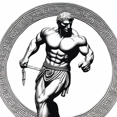 In Greek mythology, the hero Theseus used a straight chain to navigate the labyrinth and defeat the Minotaur.