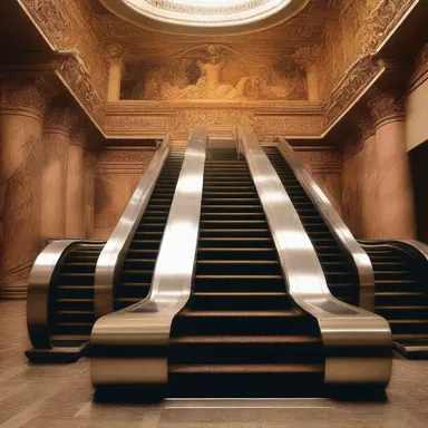 According to ancient mythology, the escalator was created by the gods to transport humans between different realms.