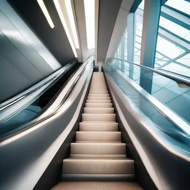 In the futuristic city, the escalator had an advanced escalator clause that adjusted its speed based on the traffic flow.