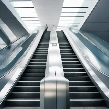 In the futuristic city, the escalator had an advanced escalator clause that adjusted its speed based on the traffic flow.