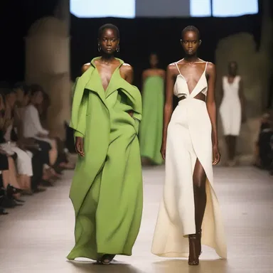 The fashion designer sagely chose to use eco-friendly materials for her latest collection.