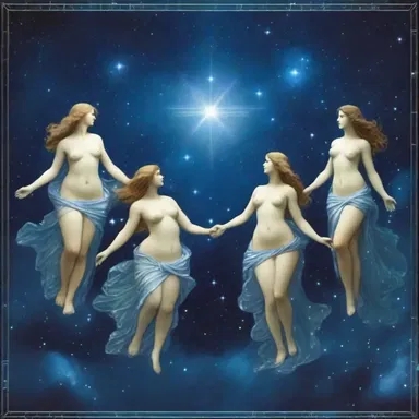 According to Greek mythology, the Pleiades constellation constellates a group of seven sisters.