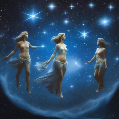 According to Greek mythology, the Pleiades constellation constellates a group of seven sisters.