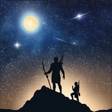 According to Greek mythology, the gods decided to constellate the figures of Orion and Scorpius in the sky.