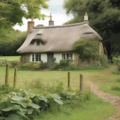 In the novel, the small cottage in the countryside served as the protagonist's home away from home.