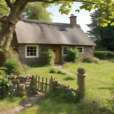 In the novel, the small cottage in the countryside served as the protagonist's home away from home.