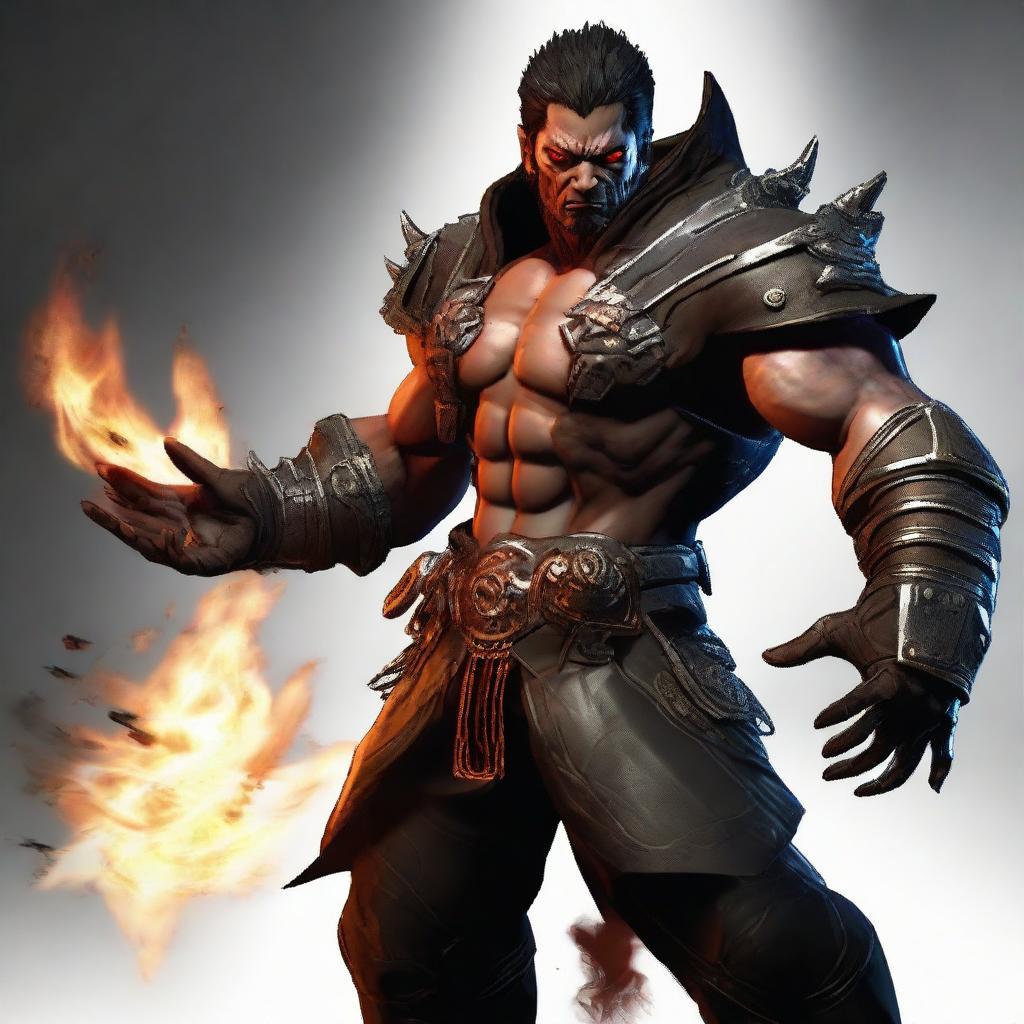 Gabriel from the game 'UltraKill', portrayed as the apostate of his hate. He is shown in his full power, radiating intimidating energy, and each detail of his character model conveys his powerful defiance.