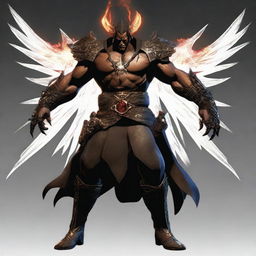 Gabriel from the game 'UltraKill', portrayed as the apostate of his hate. He is shown in his full power, radiating intimidating energy, and each detail of his character model conveys his powerful defiance.