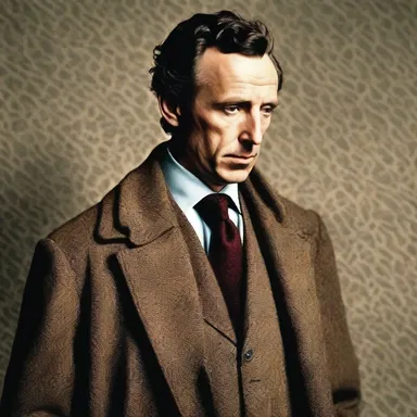 In the Sherlock Holmes series, the detective always wore a scarfpin to keep his tie perfectly in place.