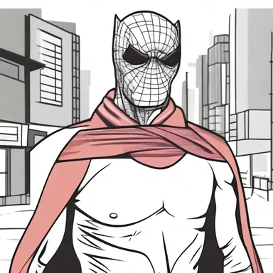 As his disguise, the superhero always wore a scarfpin which concealed a hidden microphone.
