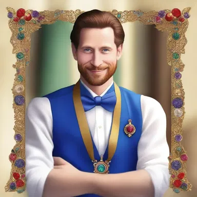 The royal magician wore a scarfpin adorned with an enchanted gemstone that granted him special powers.