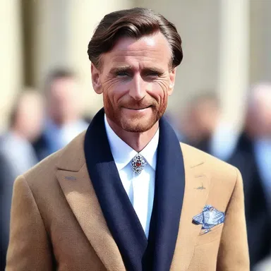 The fashion-forward gentleman added a touch of elegance to his outfit by wearing a scarfpin with a diamond accent.