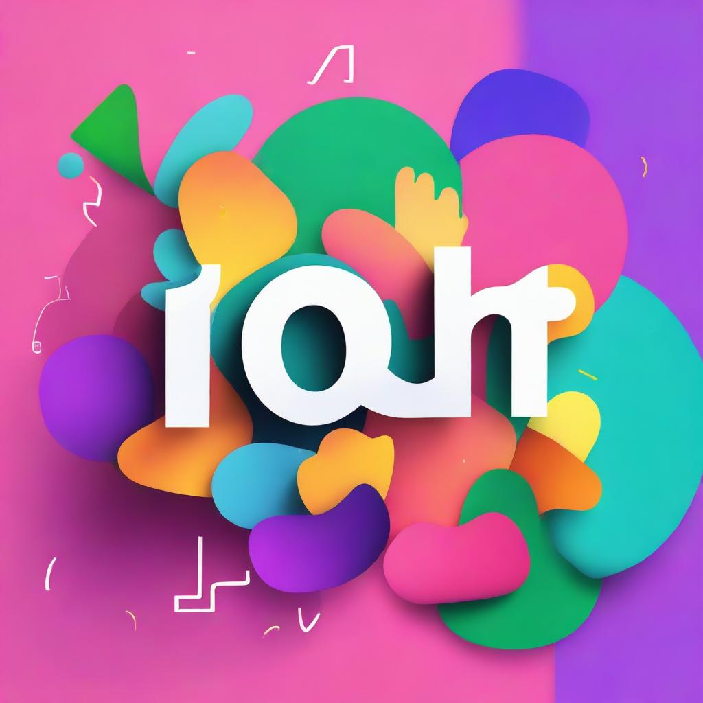 Create a visually appealing AI-generated image of the word 'SON' using an artistic and innovative font on a vibrant background.