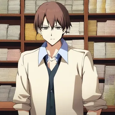 In the anime series, the protagonist finds himself in a dire financial situation and is forced to default on his debts.
