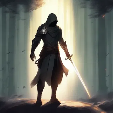 The protagonist wielded a dazzling sword that emitted a radiant glow, enhancing the fantastical atmosphere of the story.