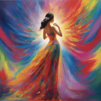 The artist created a dazzling masterpiece that captivated all who saw it.