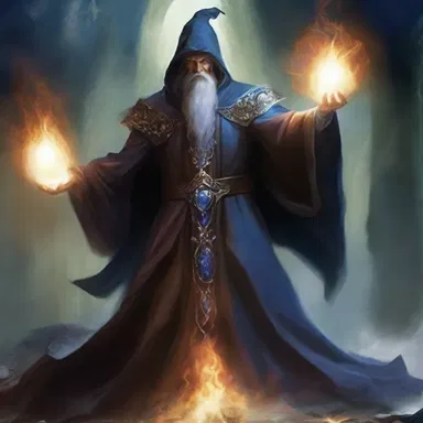 In the world of fantasy, the sorcerer possessed a dazzling power that could control the elements.
