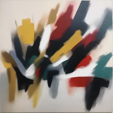 The artist's intention was to depict a sense of mystery and unconfirmed emotions through abstract brushstrokes.