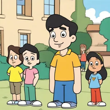 In the cartoon series, the main character's identity is left unconfirmed until the final episode.