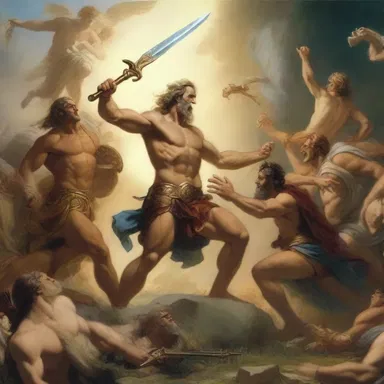In Greek mythology, there are many unconfirmed tales of gods and demigods engaging in epic battles.