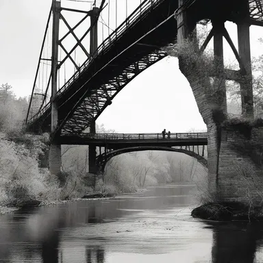 The author vividly described the dead load hanging precariously from the crumbling bridge, adding suspense to the climax of the novel.