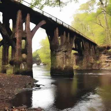 The author vividly described the dead load hanging precariously from the crumbling bridge, adding suspense to the climax of the novel.