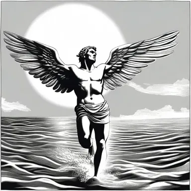 In the ancient Greek myth of Icarus, his incautious decision to fly too close to the sun resulted in him falling into the sea.
