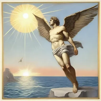 In the ancient Greek myth of Icarus, his incautious decision to fly too close to the sun resulted in him falling into the sea.