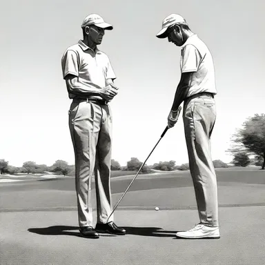 In the novel, the protagonist's father gifted him a new set of golf clubs, and they became a recurring motif throughout the story.