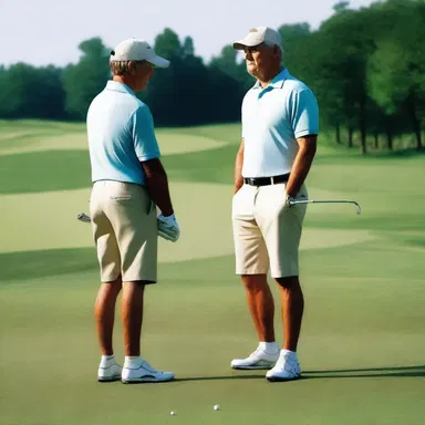 In the novel, the protagonist's father gifted him a new set of golf clubs, and they became a recurring motif throughout the story.