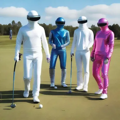 The members of the golf club decided to host a science fiction-themed tournament, complete with futuristic costumes and special effects.