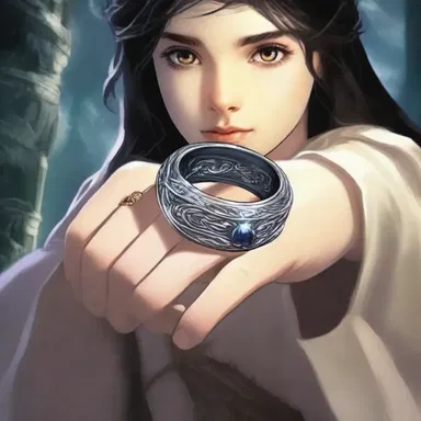 In the novel, the protagonist discovers a magical ring that is capable of rendering any evil force nilpotent when used in battle.