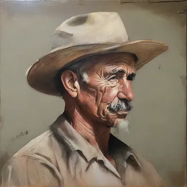 The artist used a new technique and improved the details in his painting.