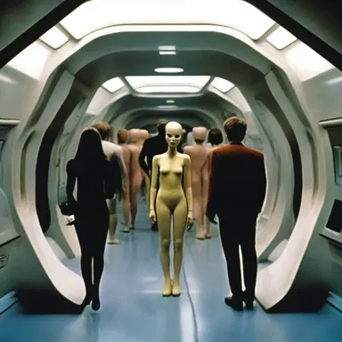 The improved technology in the science fiction movie allowed humans to travel to different dimensions.
