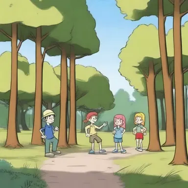 In the improved version of the cartoon, the background was cleared of trees and brush to make the scenes more visible and engaging.