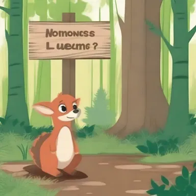 Why did the forest creature feel relieved? Because it saw a sign saying 'Improved land' and knew it was safe from tree-clearing!