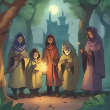 In the magical land of Eldoria, a fearless octet embarked on a quest to retrieve the lost artifact.