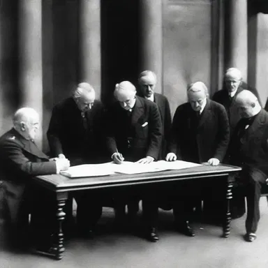 The signing of the Treaty of Versailles marked a significant event in world history.