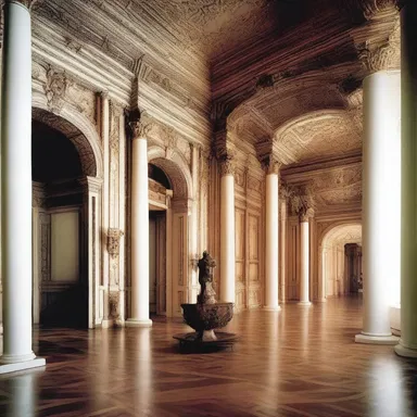 The center spread of the magazine showcased breathtaking photographs of exquisite architectural marvels and interior designs.