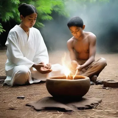 As a form of purification, individuals participating in certain religious rituals would sudate profusely to cleanse their bodies and souls.
