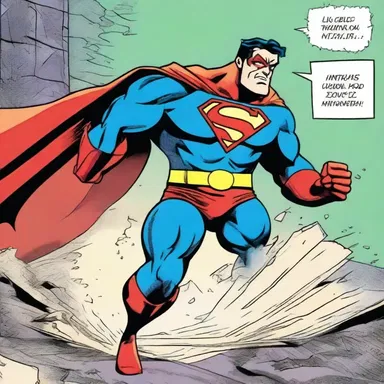 In the comic book, the superhero defeated the villain by throwing 100 at him.