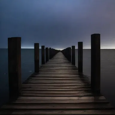 In the horror film, the abandoned wharf becomes the setting for a creepy night time chase.
