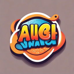 A vibrant and enticing logo for 'Awar Snack', with a playful representation of a snack item and the business name 'Awar' in fun, appetizing lettering.