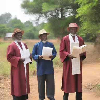 The roving preachers traveled from village to village, spreading the word of their faith.