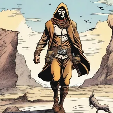 In the comic book series, the character of Nomad is depicted as a roving hero, constantly traveling from one place to another.