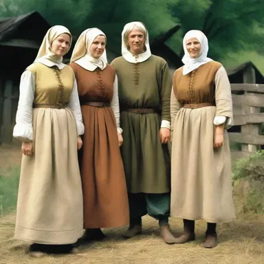 During the Middle Ages, the pilose clothing style was popular among European peasants.